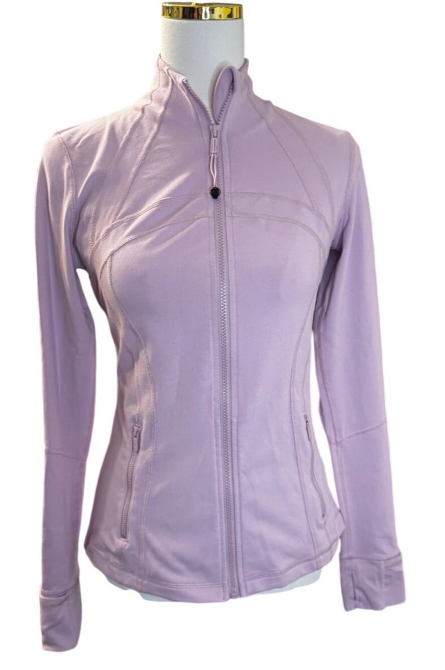 Lululemon Define Jacket in Lilac (Pink Lavender) Full Zip Thumbhole Size 8